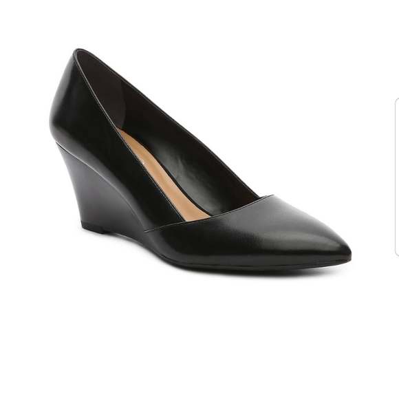 Franco sarto black wedge pump Clearance